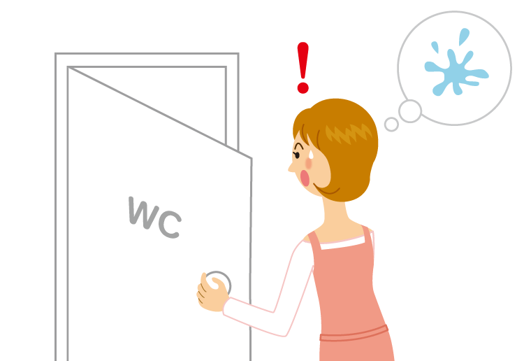 排尿に困っているイメージ４：急にトイレに行きたくなり、がまんできずにもらすことがある